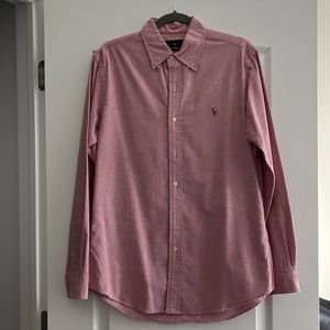Pink custom fit Ralph Lauren Oxford polo